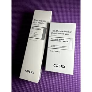 COSRX Lot of 6 Peptide Skin Booster Serum Alpha Arbutin 2 Discoloration NEW